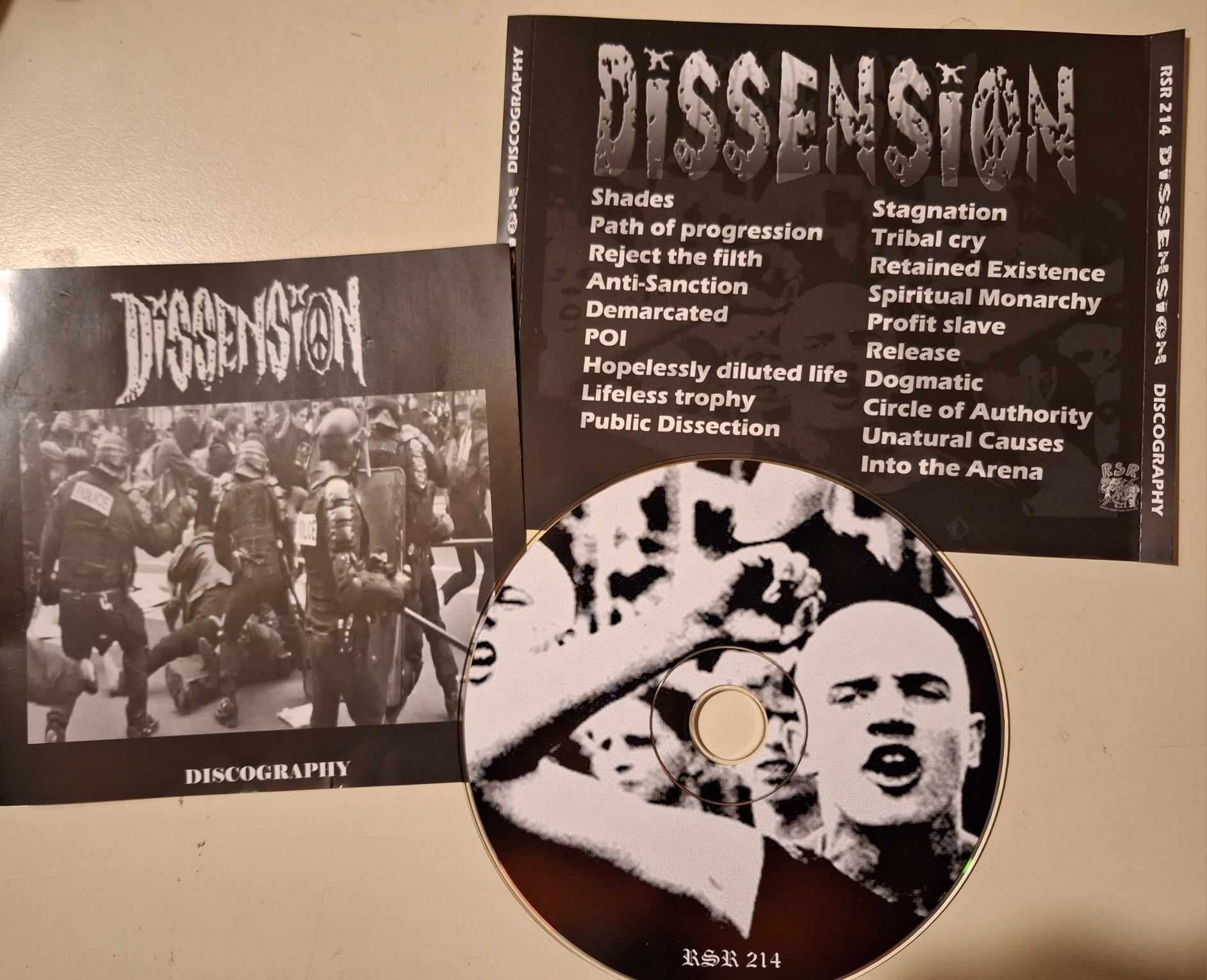 DISSENSION " DISCOGRAPHY " CD