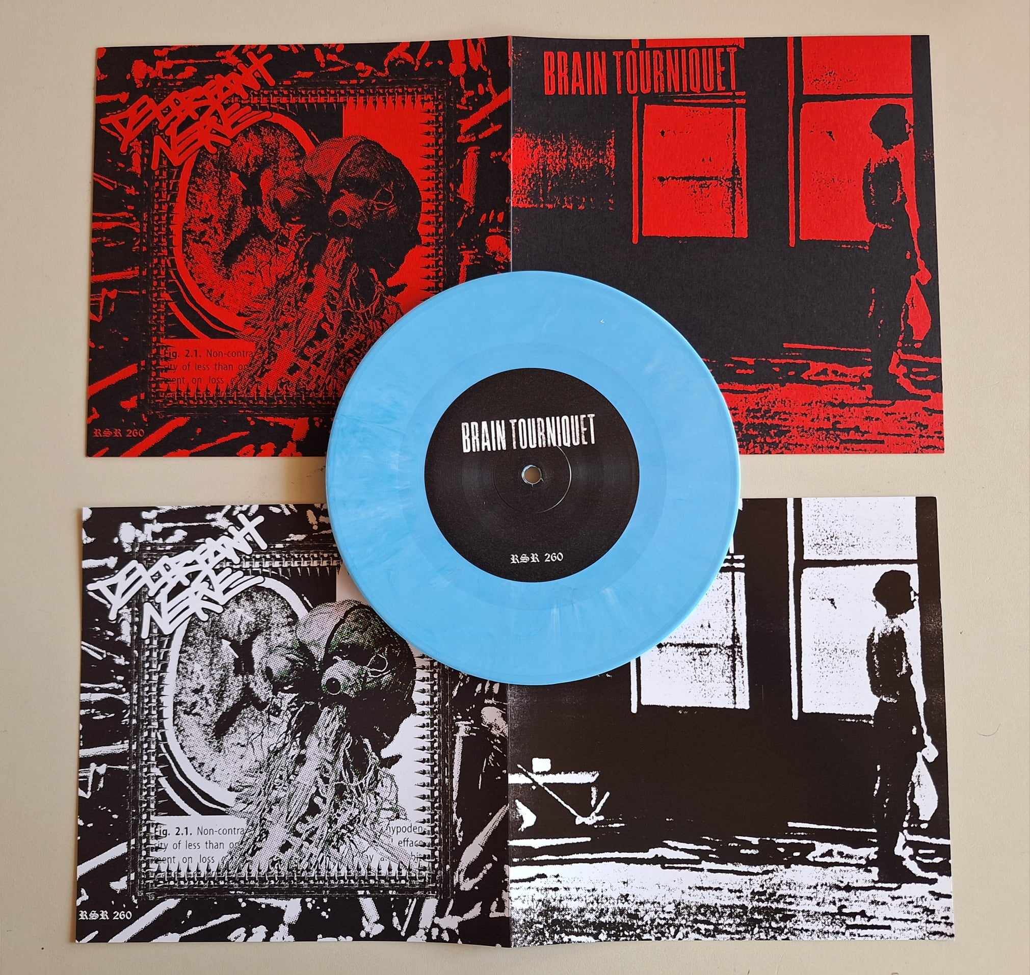 BRAIN TOURNIQUET / DELIRIANT NERVE SPL 7" LIMITED