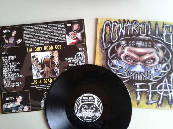 CONTROLLED BY FEAR " ONLY GOD COP IS A ...." LP REGULAR